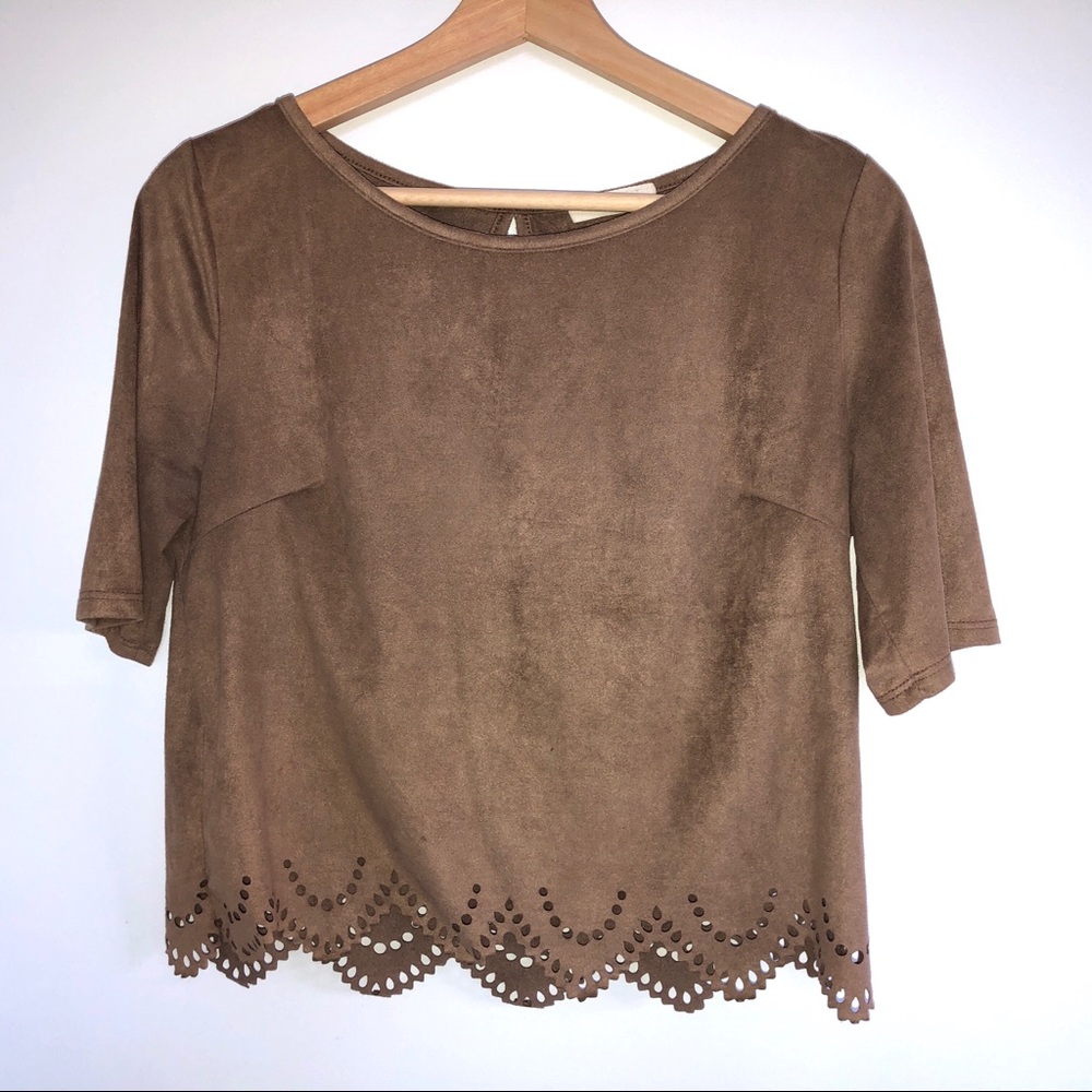 Beautiful suede top